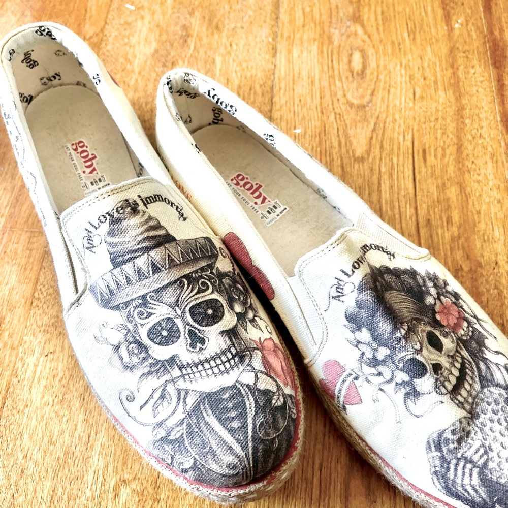 Day of the Dead Slip on shoes!